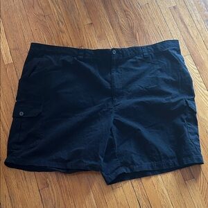 Harbor Bay Black Cargo Shorts for Men